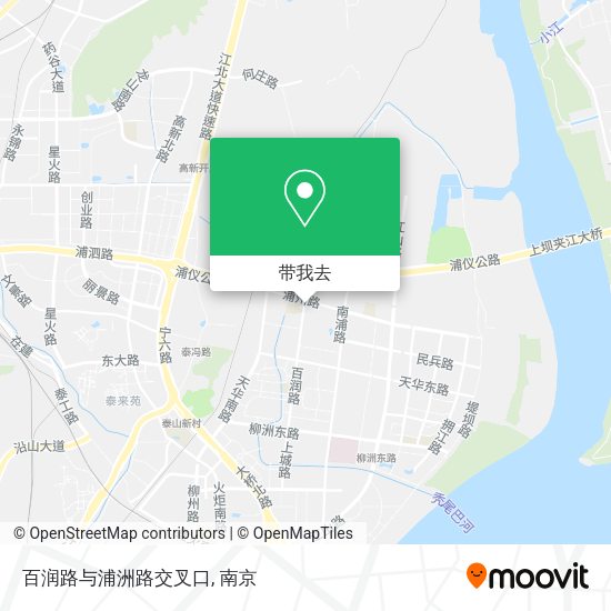 百润路与浦洲路交叉口地图