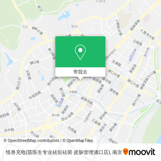怪兽充电(苗医生专业祛痘祛斑·皮肤管理浦口店)地图