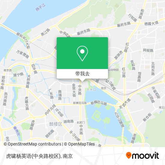 虎啸杨英语(中央路校区)地图