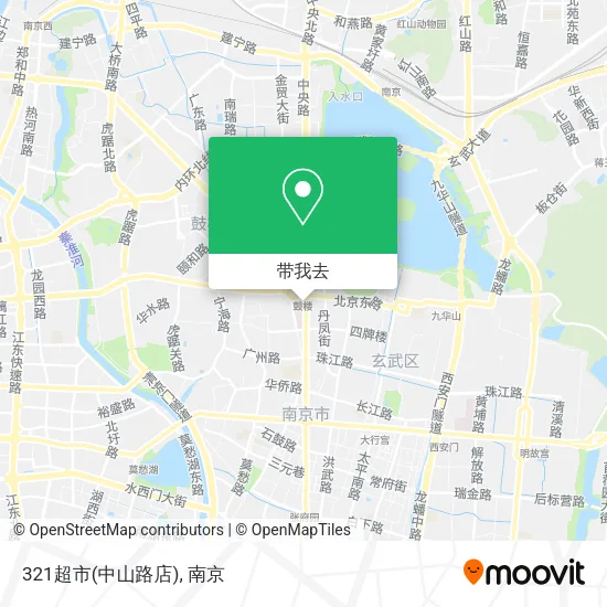 321超市(中山路店)地图