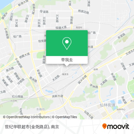 世纪华联超市(金尧路店)地图
