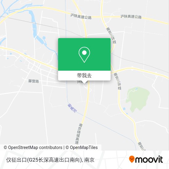 仪征出口(G25长深高速出口南向)地图