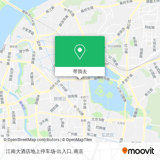 江南大酒店地上停车场-出入口地图