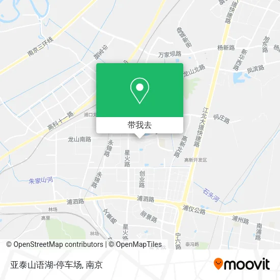 亚泰山语湖-停车场地图
