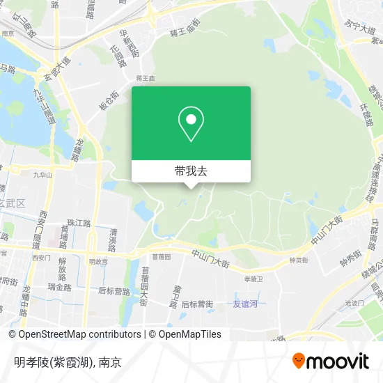 明孝陵(紫霞湖)地图