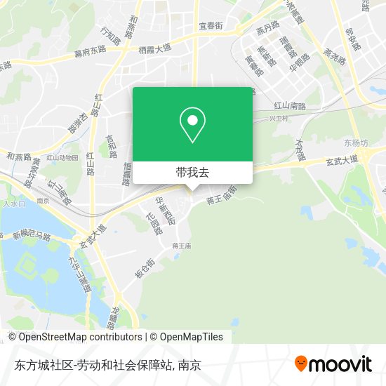 东方城社区-劳动和社会保障站地图