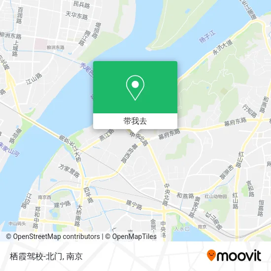 栖霞驾校-北门地图