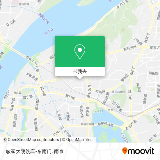 敏家大院洗车-东南门地图