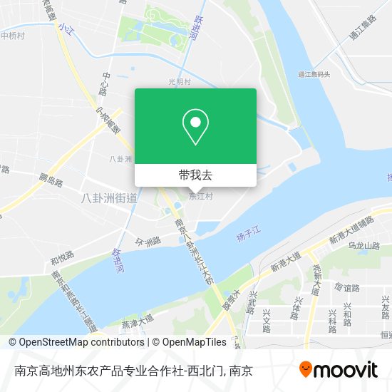 南京高地州东农产品专业合作社-西北门地图