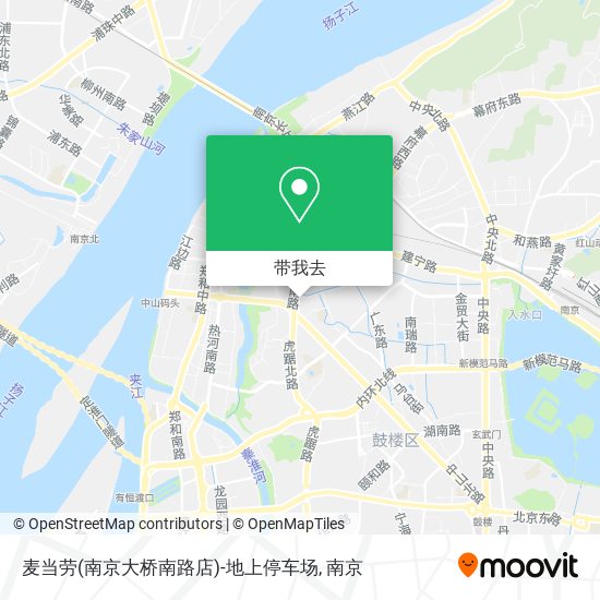麦当劳(南京大桥南路店)-地上停车场地图