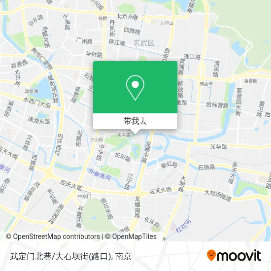 武定门北巷/大石坝街(路口)地图
