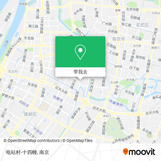 电站村-十四幢地图