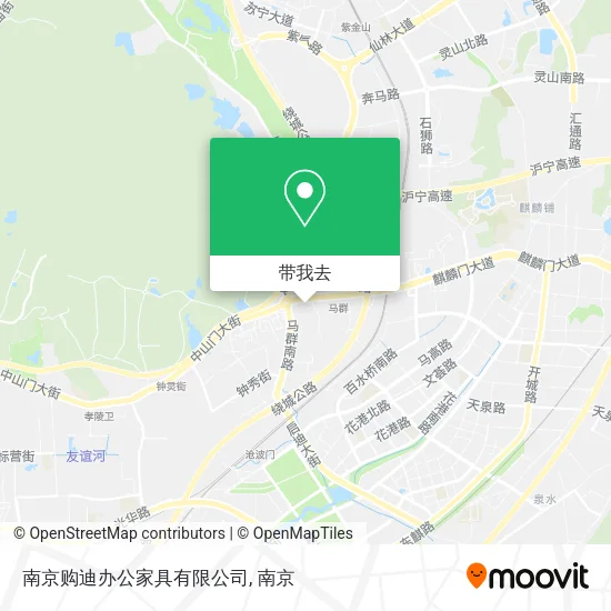 南京购迪办公家具有限公司地图