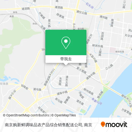 南京购新鲜调味品农产品综合销售配送公司地图