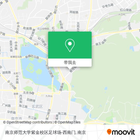 南京师范大学紫金校区足球场-西南门地图