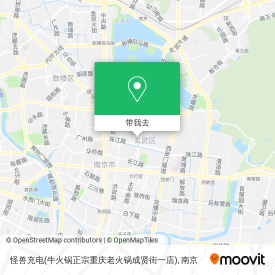 怪兽充电(牛火锅正宗重庆老火锅成贤街一店)地图