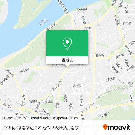 7天优品(南京迈皋桥地铁站晓庄店)地图
