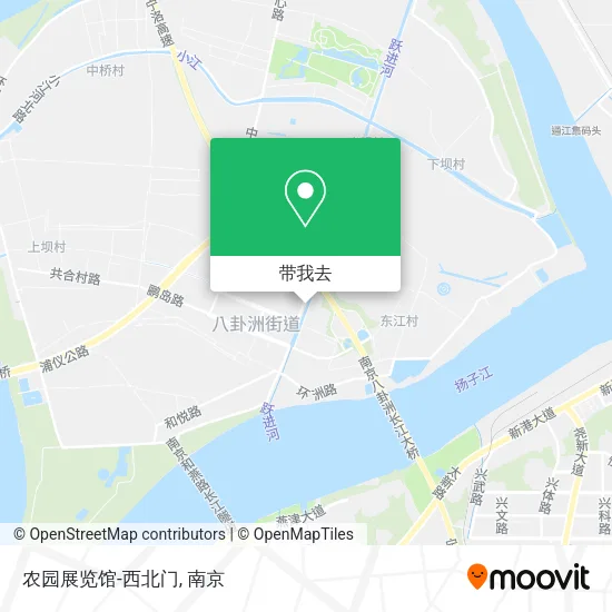 农园展览馆-西北门地图