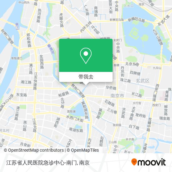 江苏省人民医院急诊中心-南门地图