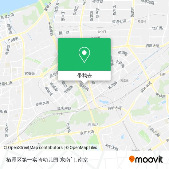 栖霞区第一实验幼儿园-东南门地图