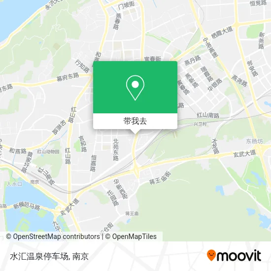 水汇温泉停车场地图