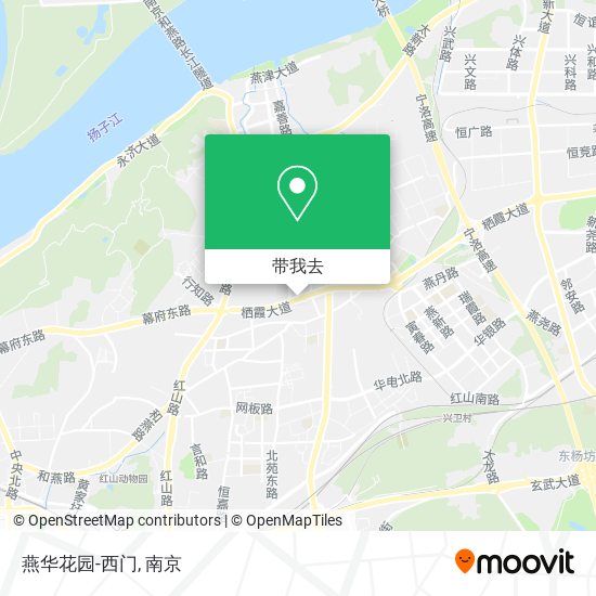 燕华花园-西门地图