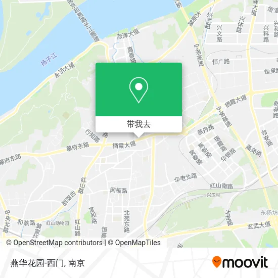 燕华花园-西门地图