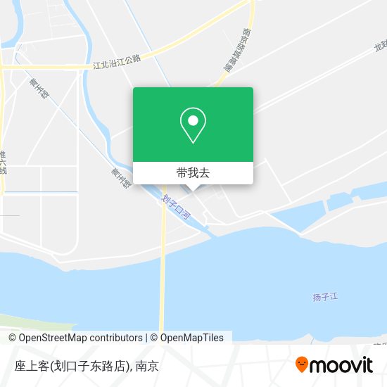 座上客(划口子东路店)地图