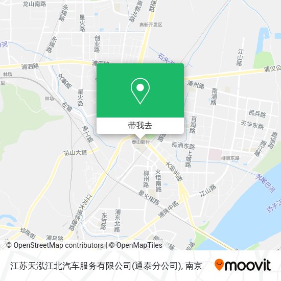 江苏天泓江北汽车服务有限公司(通泰分公司)地图