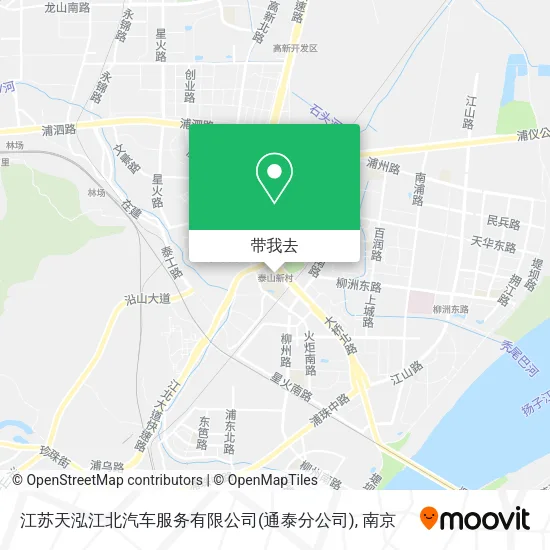 江苏天泓江北汽车服务有限公司(通泰分公司)地图