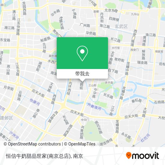 恒信牛奶甜品世家(南京总店)地图