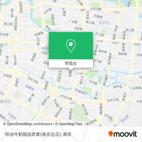 恒信牛奶甜品世家(南京总店)地图