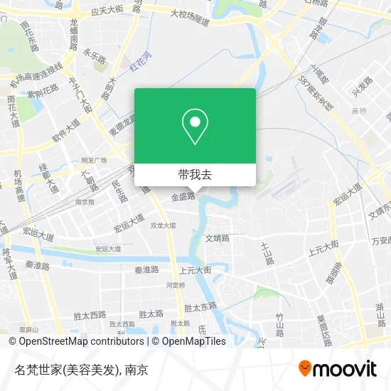 名梵世家(美容美发)地图