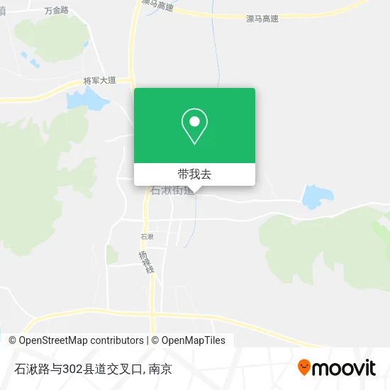 石湫路与302县道交叉口地图