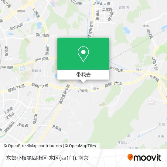 东郊小镇第四街区-东区(西1门)地图