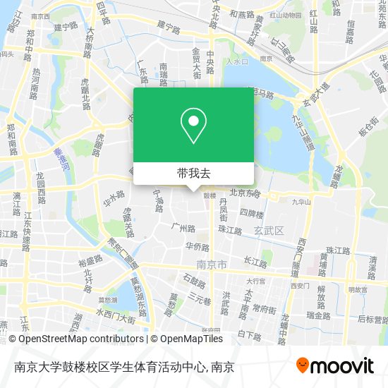 南京大学鼓楼校区学生体育活动中心地图