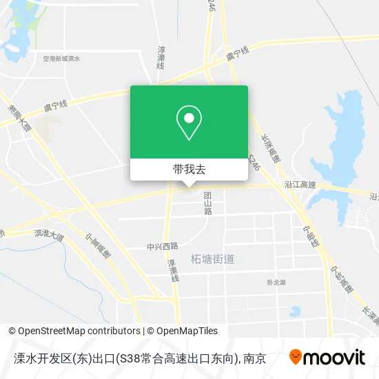 溧水开发区(东)出口(S38常合高速出口东向)地图