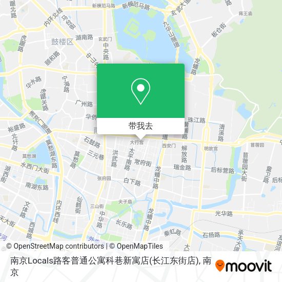南京Locals路客普通公寓科巷新寓店(长江东街店)地图