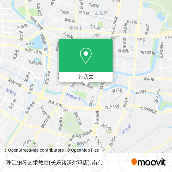 珠江钢琴艺术教室(长乐路沃尔玛店)地图