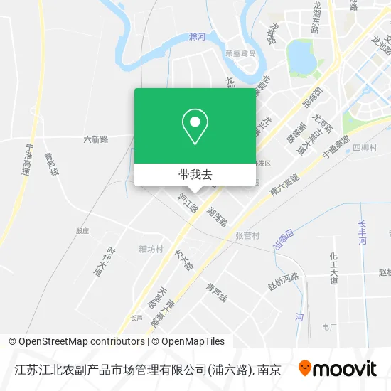 江苏江北农副产品市场管理有限公司(浦六路)地图