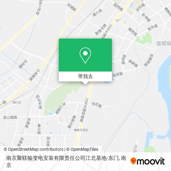 南京聚联输变电安装有限责任公司江北基地-东门地图