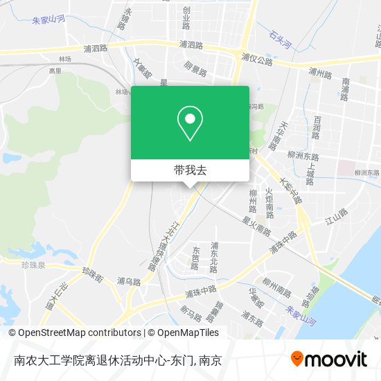 南农大工学院离退休活动中心-东门地图