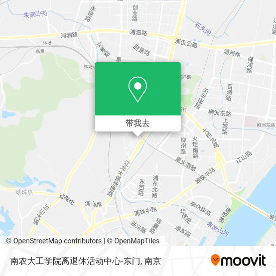 南农大工学院离退休活动中心-东门地图