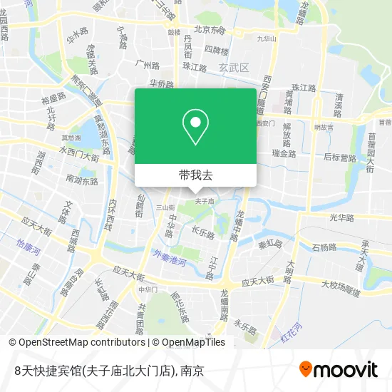 8天快捷宾馆(夫子庙北大门店)地图