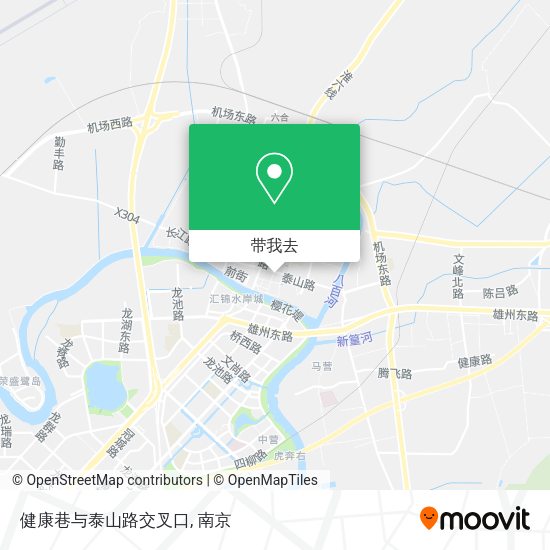 健康巷与泰山路交叉口地图