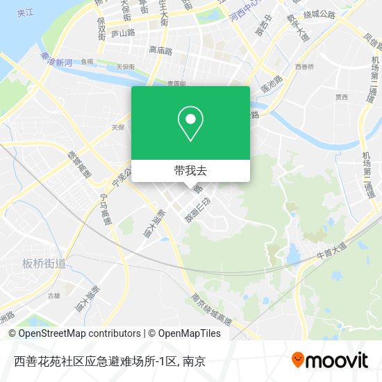 西善花苑社区应急避难场所-1区地图