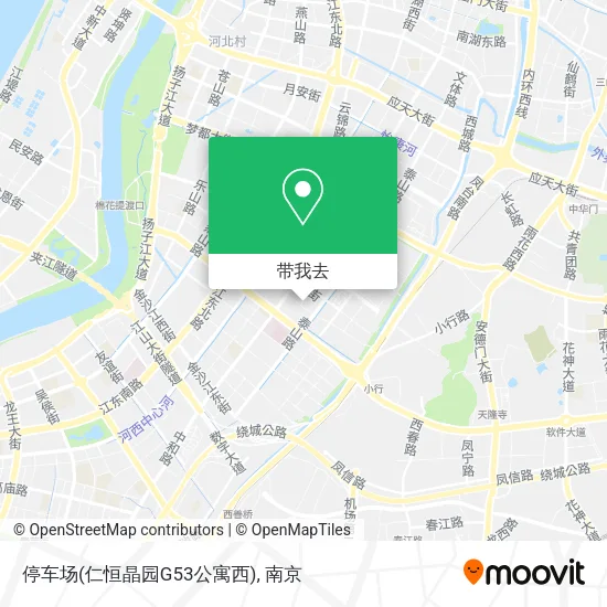 停车场(仁恒晶园G53公寓西)地图