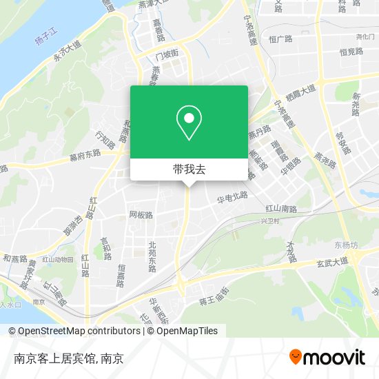 南京客上居宾馆地图