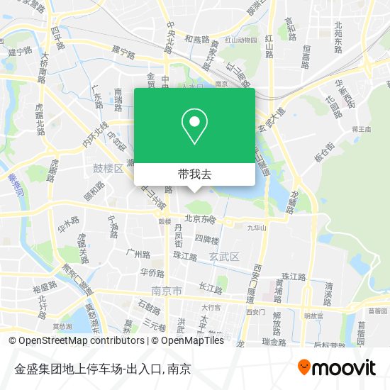 金盛集团地上停车场-出入口地图