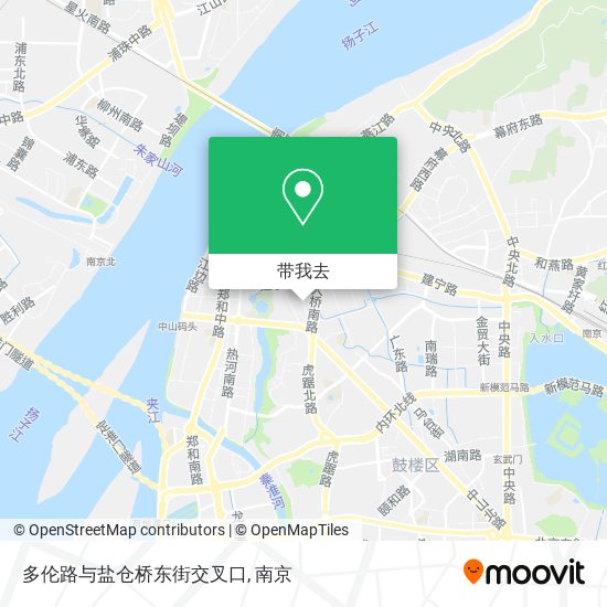 多伦路与盐仓桥东街交叉口地图